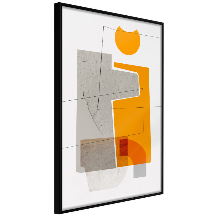 Poster Loving Encounter - abstract orange geometric figure 126656 additionalImage 2