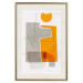 Poster Loving Encounter - abstract orange geometric figure 126656 additionalThumb 20