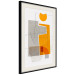 Poster Loving Encounter - abstract orange geometric figure 126656 additionalThumb 13