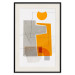 Poster Loving Encounter - abstract orange geometric figure 126656 additionalThumb 19