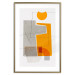 Poster Loving Encounter - abstract orange geometric figure 126656 additionalThumb 14
