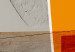 Poster Loving Encounter - abstract orange geometric figure 126656 additionalThumb 6