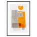 Poster Loving Encounter - abstract orange geometric figure 126656 additionalThumb 15