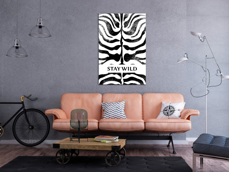 Canvas Print Stay Wild (1 Part) Vertical 127056 additionalImage 3