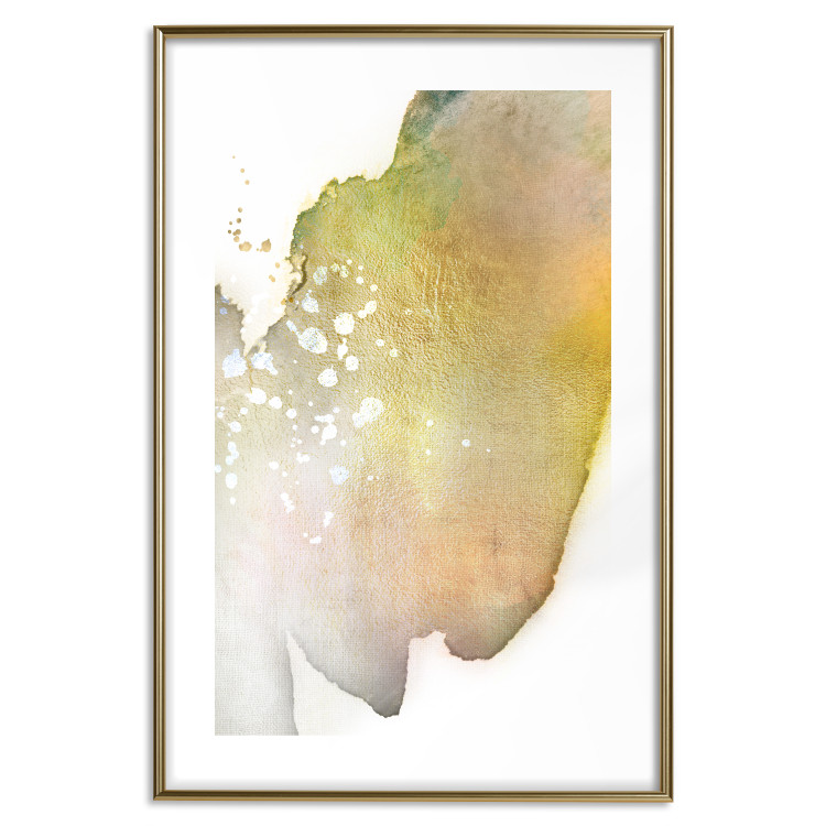 Wall Poster Golden Touch - abstract green texture on white background 127856 additionalImage 14