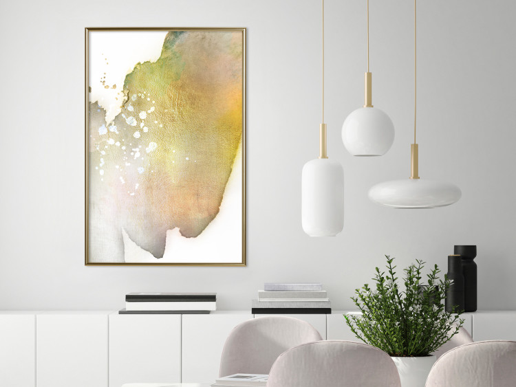 Wall Poster Golden Touch - abstract green texture on white background 127856 additionalImage 11