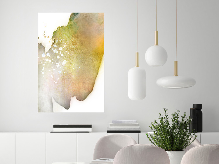 Wall Poster Golden Touch - abstract green texture on white background 127856 additionalImage 9
