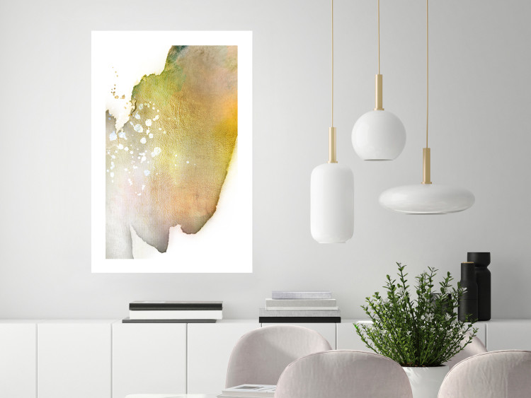 Wall Poster Golden Touch - abstract green texture on white background 127856 additionalImage 8