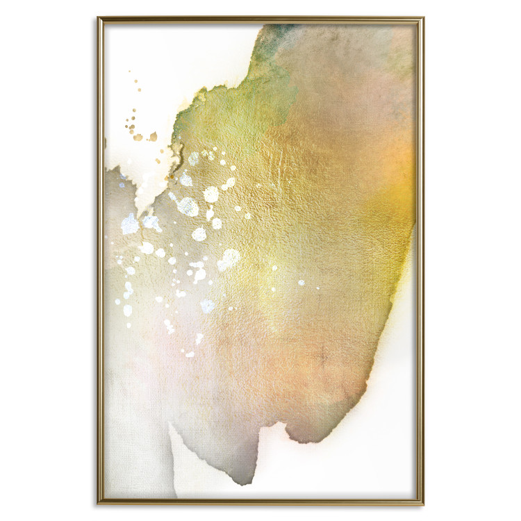 Wall Poster Golden Touch - abstract green texture on white background 127856 additionalImage 17
