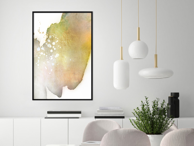 Wall Poster Golden Touch - abstract green texture on white background 127856 additionalImage 10