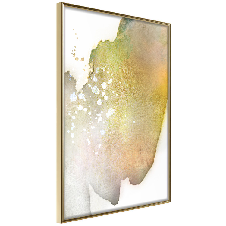 Wall Poster Golden Touch - abstract green texture on white background 127856 additionalImage 2