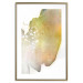 Wall Poster Golden Touch - abstract green texture on white background 127856 additionalThumb 14
