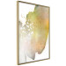 Wall Poster Golden Touch - abstract green texture on white background 127856 additionalThumb 2