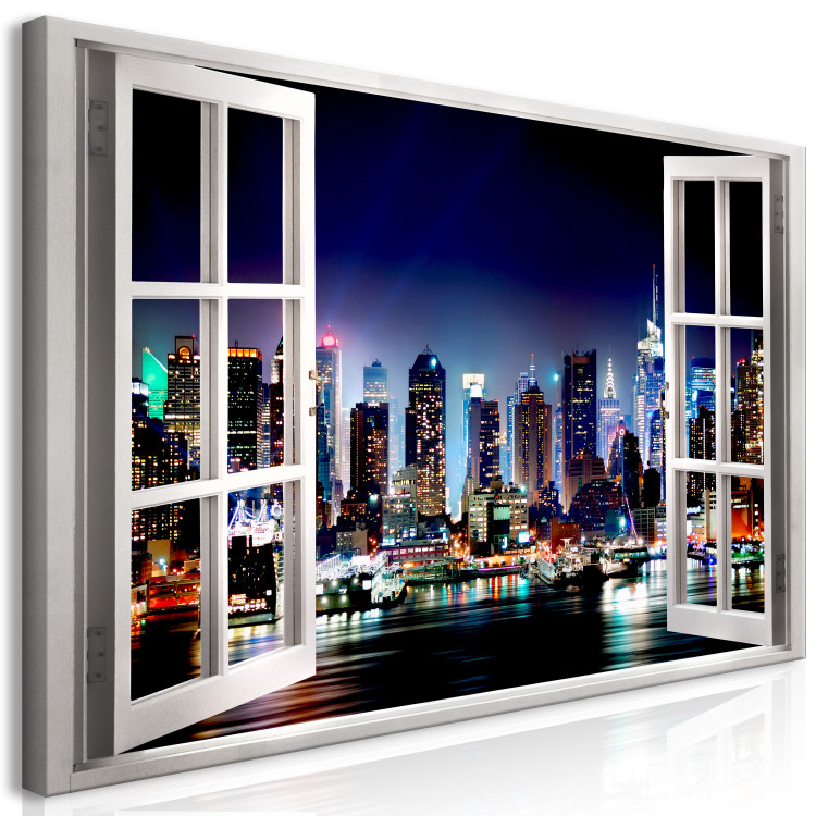 Large canvas print Window: View of New York II [Large Format] 128656 additionalImage 2