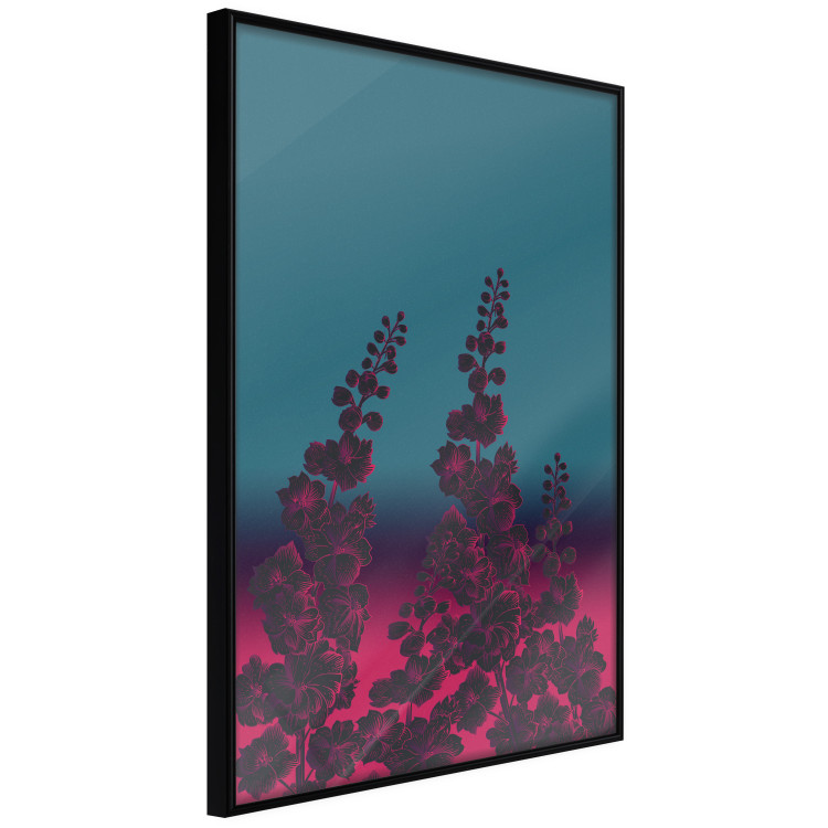 Wall Poster Cosmic Flowers - abstraction with scarlet nature on an uneven background 129156 additionalImage 3