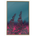 Wall Poster Cosmic Flowers - abstraction with scarlet nature on an uneven background 129156 additionalThumb 17