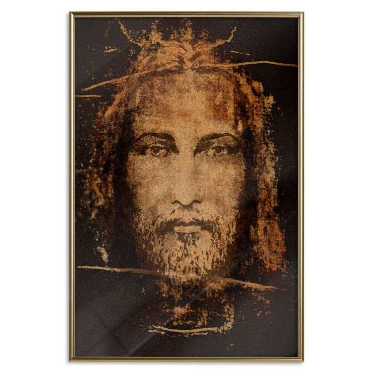 Wall Poster Turin Shroud - sacred composition with reflection of the face of the Son of God 129356 additionalImage 17