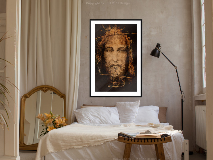 Wall Poster Turin Shroud - sacred composition with reflection of the face of the Son of God 129356 additionalImage 23