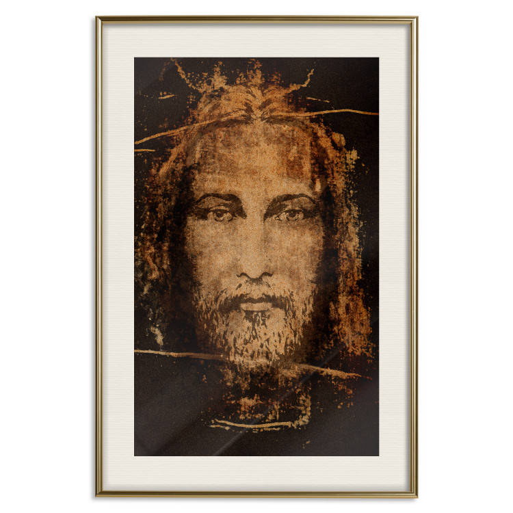 Wall Poster Turin Shroud - sacred composition with reflection of the face of the Son of God 129356 additionalImage 20