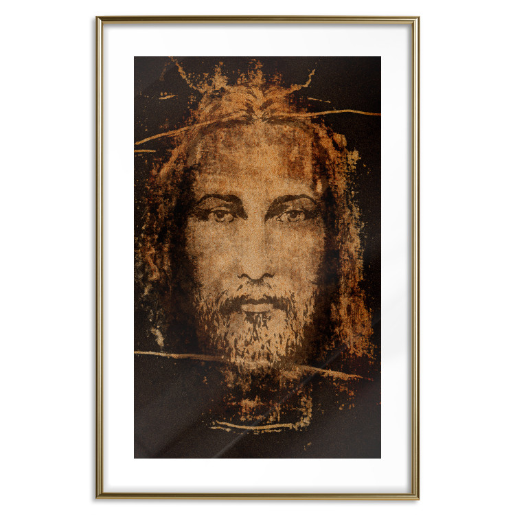 Wall Poster Turin Shroud - sacred composition with reflection of the face of the Son of God 129356 additionalImage 16