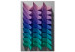 Canvas Art Print Vertical Movement (1-piece) Vertical - colorful geometric figures 130556