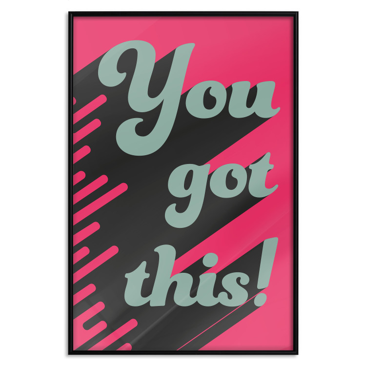 Poster You Got This! - gray English texts boldly on a pink background 131956 additionalImage 18