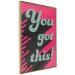 Poster You Got This! - gray English texts boldly on a pink background 131956 additionalThumb 14