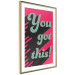 Poster You Got This! - gray English texts boldly on a pink background 131956 additionalThumb 9