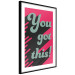 Poster You Got This! - gray English texts boldly on a pink background 131956 additionalThumb 6