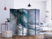 Folding Screen On the Wave II (5-piece) - turbulent sea in shades of blue 132756 additionalThumb 2