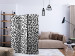 Room Divider Black and White Maze (3-piece) - pattern in minimalist design 133156 additionalThumb 4
