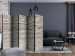 Room Divider Screen Brick Wall: Minimalism II (5-piece) - composition with gray background 133456 additionalThumb 4