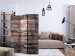 Room Divider Burnt Planks (3-piece) - background with texture of brown wood 133556 additionalThumb 4