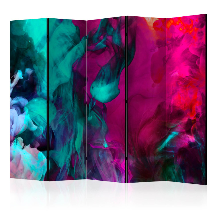 Room Divider Madness of Colors II - sensual colorful smoke in abstract motif 133656
