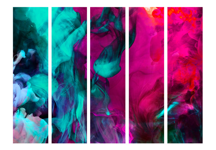 Room Divider Madness of Colors II - sensual colorful smoke in abstract motif 133656 additionalImage 3