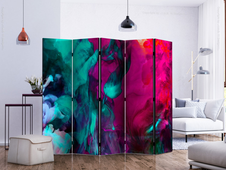 Room Divider Madness of Colors II - sensual colorful smoke in abstract motif 133656 additionalImage 2