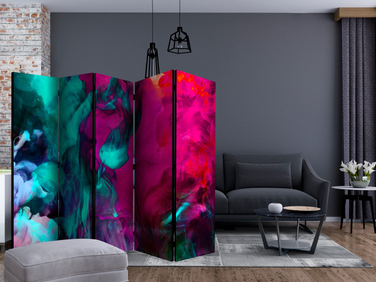 Room Divider Madness of Colors II - sensual colorful smoke in abstract motif 133656 additionalImage 4
