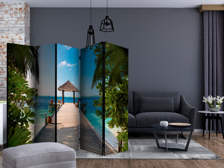 Room Separator Hawaiian Dream II - tropical beach and ocean landscape against the sky 134056 additionalImage 4