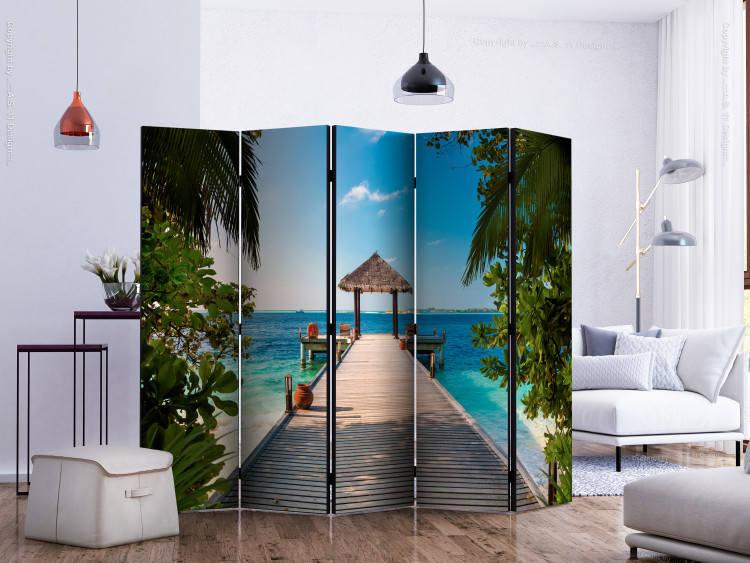Room Separator Hawaiian Dream II - tropical beach and ocean landscape against the sky 134056 additionalImage 2