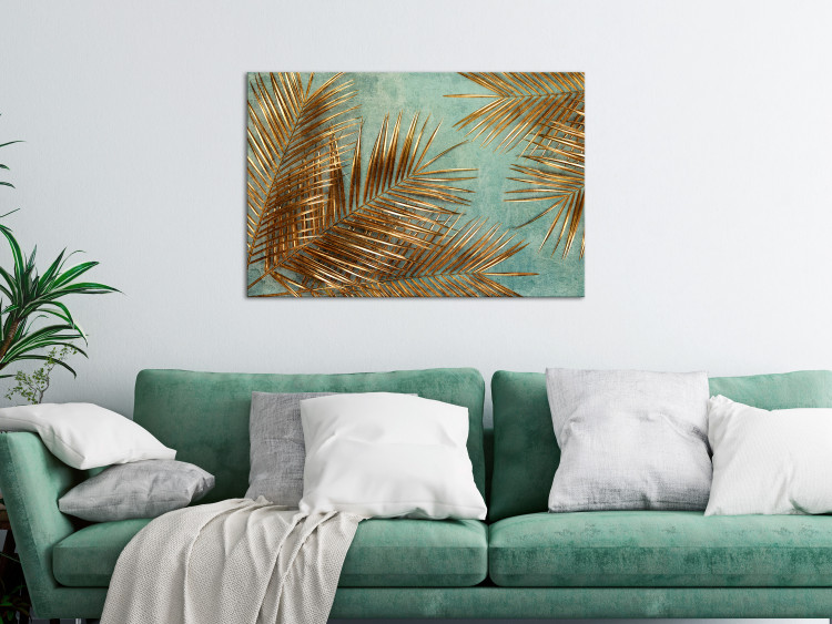 Canvas Print Sunny Palm Trees (1 Part) Wide 134256 additionalImage 3