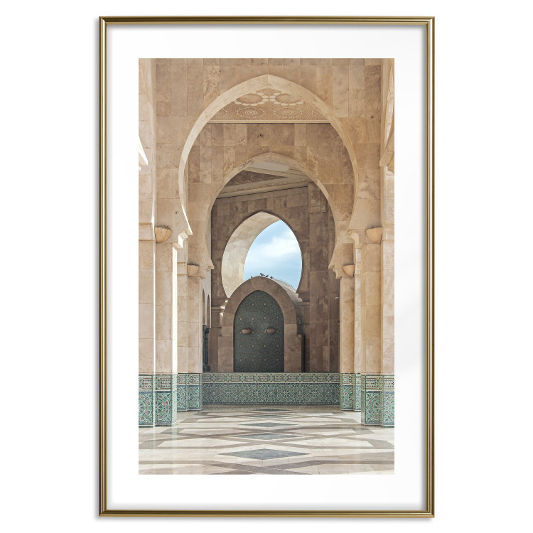 Poster Stone Arches - architecture of a light-colored building with columns and ornaments 134756 additionalImage 19