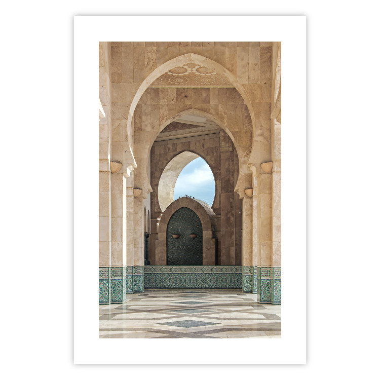 Poster Stone Arches - architecture of a light-colored building with columns and ornaments 134756 additionalImage 15