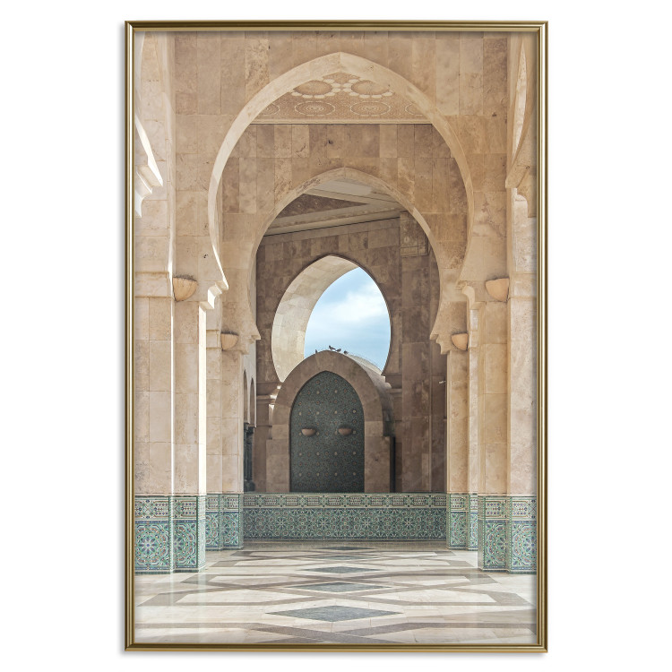 Poster Stone Arches - architecture of a light-colored building with columns and ornaments 134756 additionalImage 16