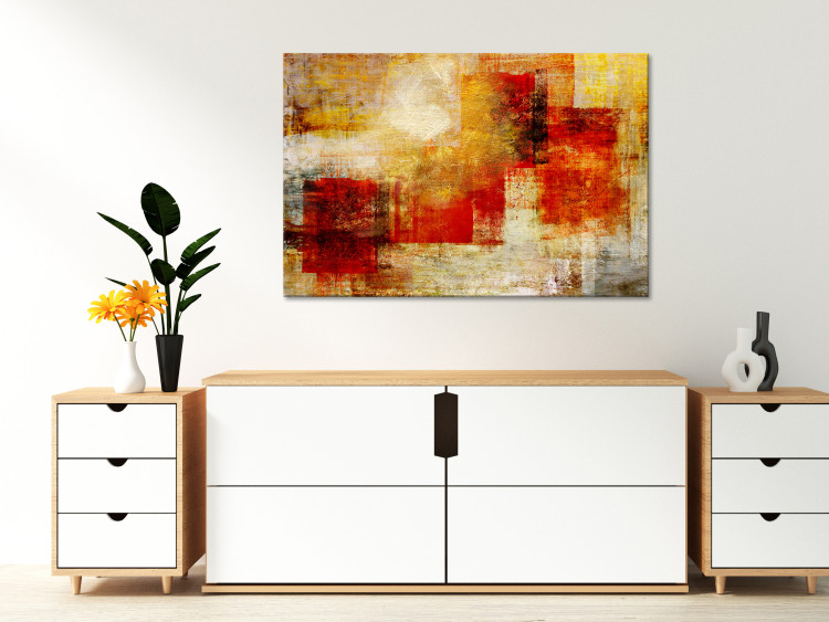 Canvas Print Painting Tango (1-piece) Wide - abstraction of colorful texture 134856 additionalImage 3