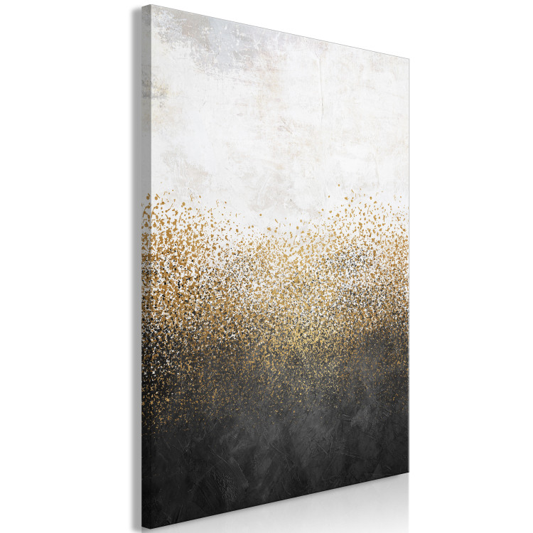 Canvas Art Print Loose Gold (1-piece) Vertical - abstract golden texture 135356 additionalImage 2