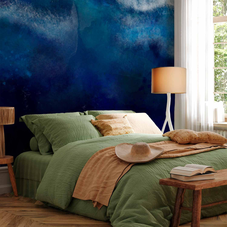 Wall Mural Ocean depth - minimalist seascape with watercolour depths 135556 additionalImage 2