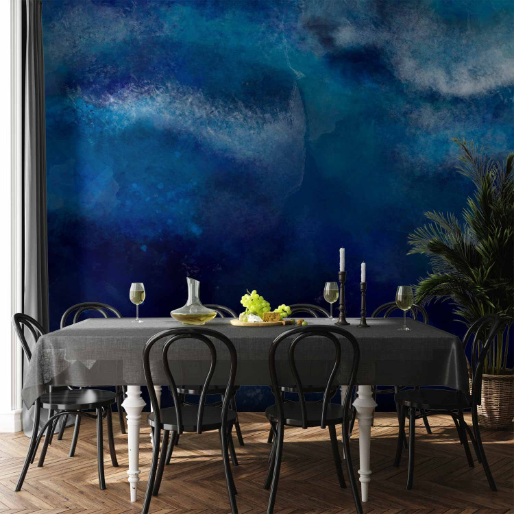 Wall Mural Ocean depth - minimalist seascape with watercolour depths 135556 additionalImage 4