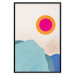 Poster Sunny Fjord - abstract landscape of mountains against a clear sky 135656 additionalThumb 7
