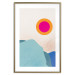 Poster Sunny Fjord - abstract landscape of mountains against a clear sky 135656 additionalThumb 3