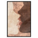 Wall Poster Otherworldly Kiss - a warm romantic abstraction of human faces 136056 additionalThumb 8